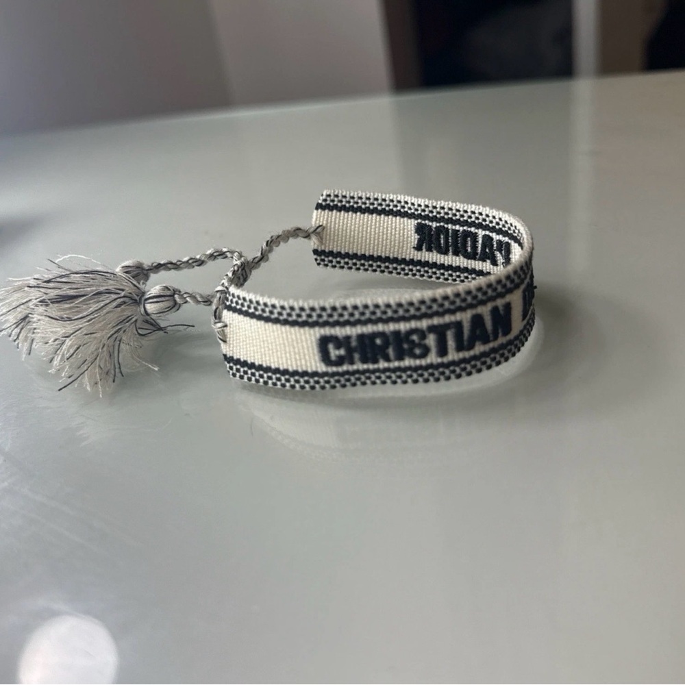 Christian Dior Black and White Bracelet